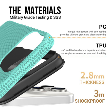 Dėklas Perfectionists Triangle Mag Case Apple iPhone 14 Pro Max žalias