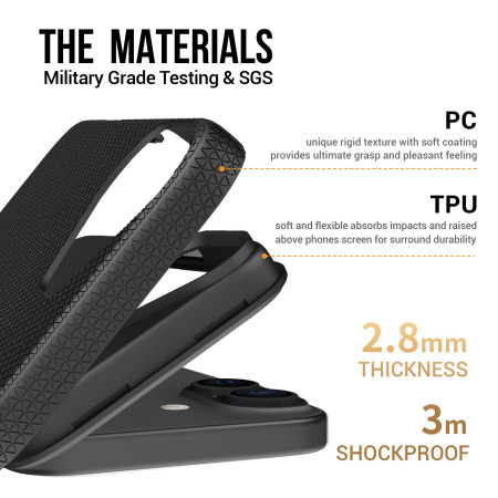 Juodas dėklas Perfectionists Triangle Mag Case Apple iPhone 16