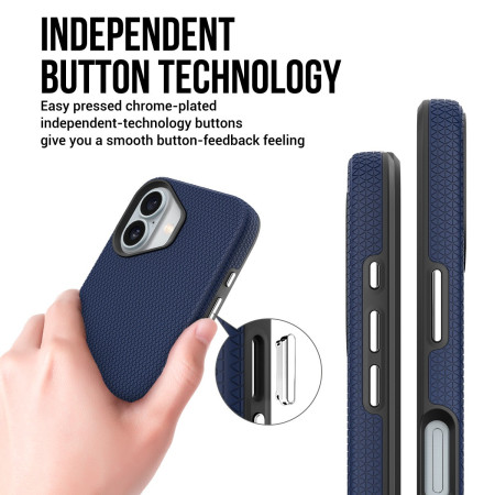 Perfectionists Triangle Mag Case Apple iPhone 16 Plus tamsiai mėlynas