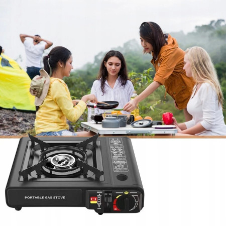 Turistinė dujinė viryklė Reach CampCook-1 juoda