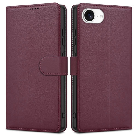Dėklas Fancy Wallet Samsung A125 A12/M127 M12 tamsiai raudonas