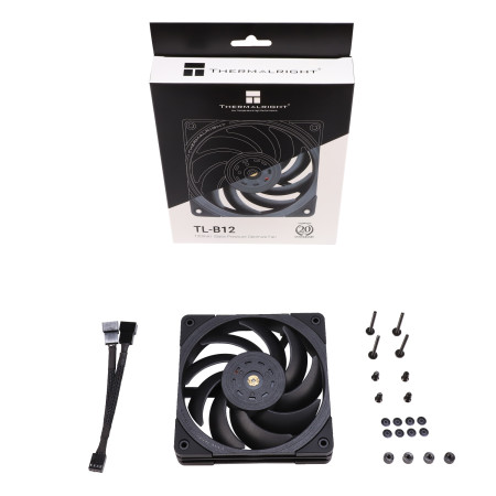 Thermalright TL-B12 PWM Black (120mm) Ventiliatorius