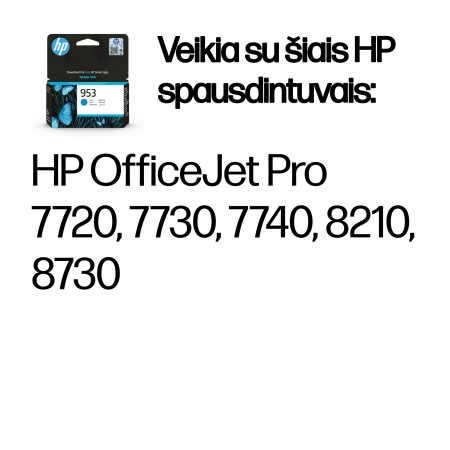 HP 953 Cyan Originalus Rašalas