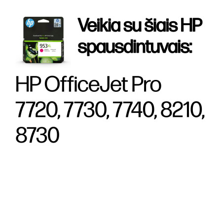 HP 953XL Didelės Talpos Magenta Originalus Rašalas