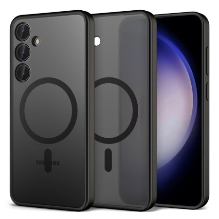 Dėklas Reach Matte MagSafe Samsung S937 S25 Edge, juodas