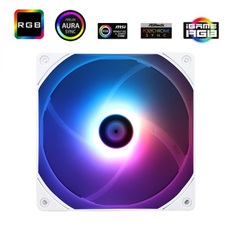 Thermalright TL-C14CW-S X3 PWM ARGB White 3vnt. (140mm) ventiliatoriai