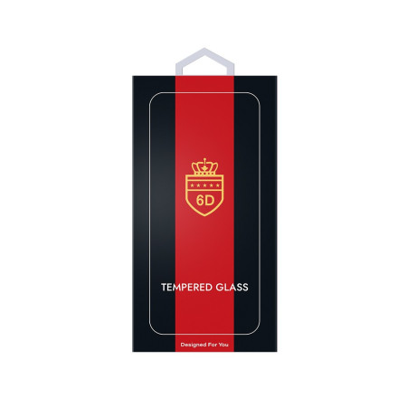 Juodas 6D LCD apsauginis stikliukas Apple iPhone 16 Plus