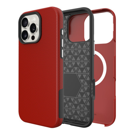 Dėklas Perfectionists Triangle Mag Case Apple iPhone 17 raudonas