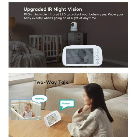 Mobili auklė Reach BM-5 balta