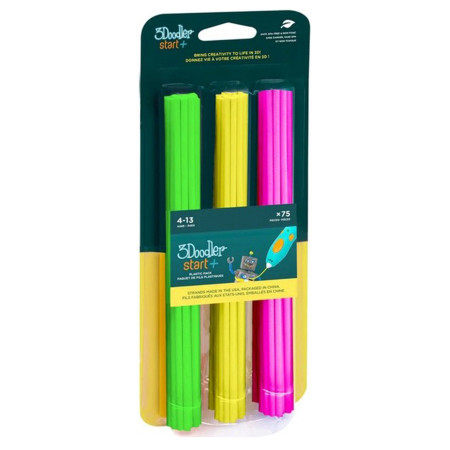 3Doodler Start Eko Filamentas | 2.5mm | 75 vnt | Neoninė šviesa