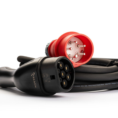 Elektromobilių įkroviklis Reach PEVC4 3 fazės Type2 16A 11kW 10.0m