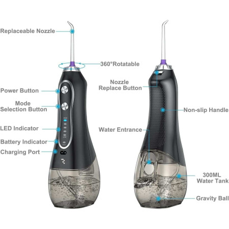 Irigatorius Reach HF-6 juodas