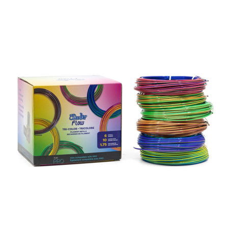 3Doodler Flow Tri-Color 6 Filamentų Rinkinys 1,75 mm