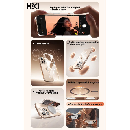 Skaidrus dėklas HDD Clear MagSafe Apple iPhone 16 Pro Max