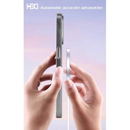 HDD Electro MagSafe dėklas Apple iPhone 17 Pro pilkas