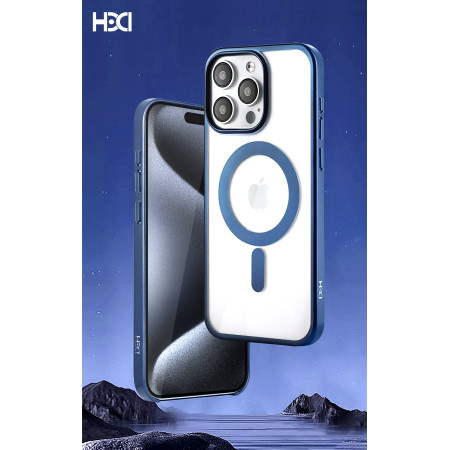 HDD Electro MagSafe Dėklas Samsung S938 S25 Ultra Mėlynas