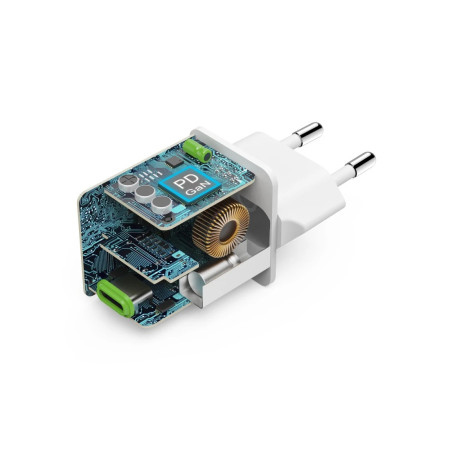 Hama mobiliojo įrenginio kroviklis, baltas, spartusis įkrovimas