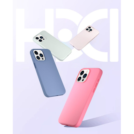 HDD Silikoninis Dėklas MagSafe Samsung S918 S23 Ultra 5G Rožinis