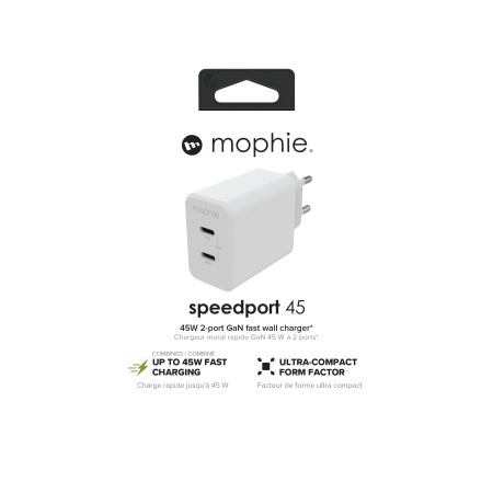 Mophie Gan Įkroviklis 45W (2x USB-C)