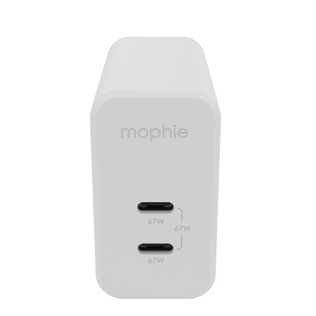 Mophie 67W GaN įkroviklis su dviem USB-C prievadais