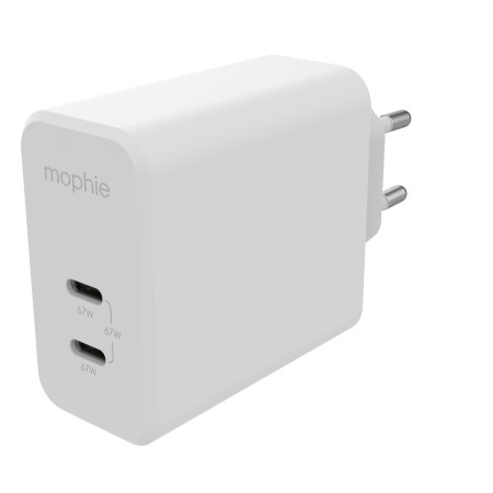 Mophie 67W GaN įkroviklis su dviem USB-C prievadais