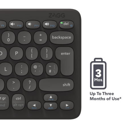 ZAGG Pro Klaviatūra 12 colių - Šiaurės Spalvos