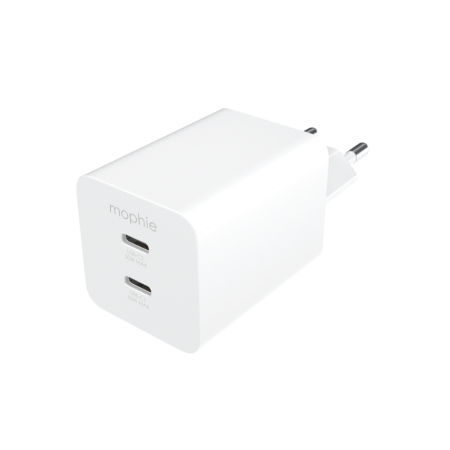Mophie Essentials 50W Dual USB-C PD Įkroviklis EU Baltas