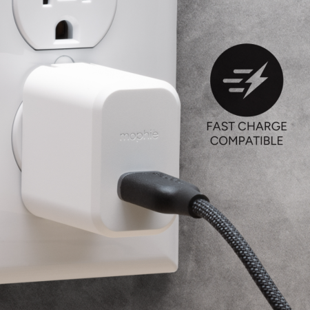 mophie Chargestream USB-C į USB-C kabelis 1m juodas