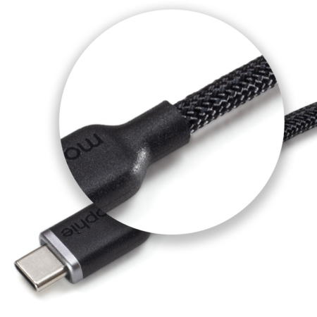 mophie Chargestream USB-C į USB-C kabelis 3m juodas