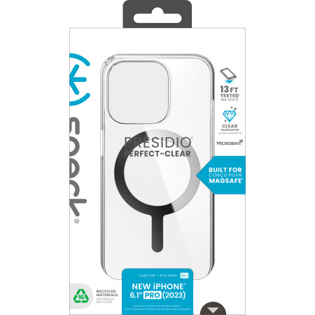 Speck Presidio Perfect-Clear MagSafe Etui iPhone 15 Pro Max