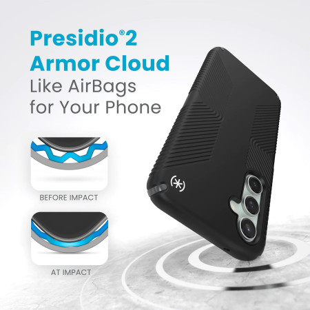 Speck Presidio2 Grip Etui Samsung Galaxy S23 FE, Juodas