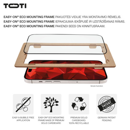 Premium grūdintas stiklas 3D ekrano apsaugai Apple iPhone 16