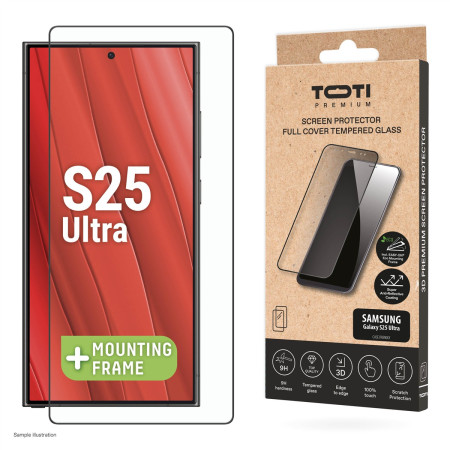 Premium grūdintas stiklas 3D ekranui Samsung Galaxy S25 Ultra