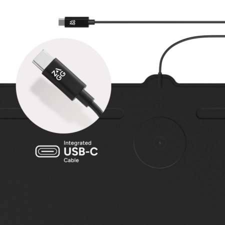 ZAGG stalinė kilimėlis su belaidžiu įkrovimu juodas