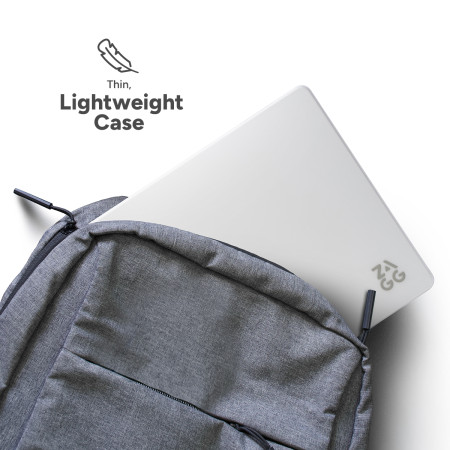 ZAGG Hardshell apsauginis dėklas MacBook Air 13" M2 (2022) / M3 (2024) / M4 (2025) (skaidrus)