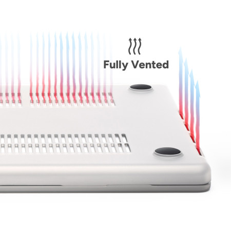 ZAGG Hardshell apsauginis dėklas MacBook Pro 14" M1 / M2 / M3 / M4 (skaidrus)