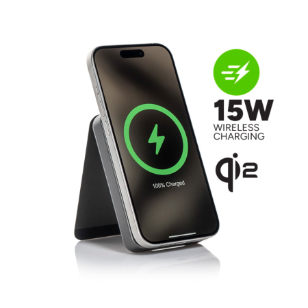 mophie Essentials Magnetinė belaidė nešiojama baterija 10000mAh Juoda