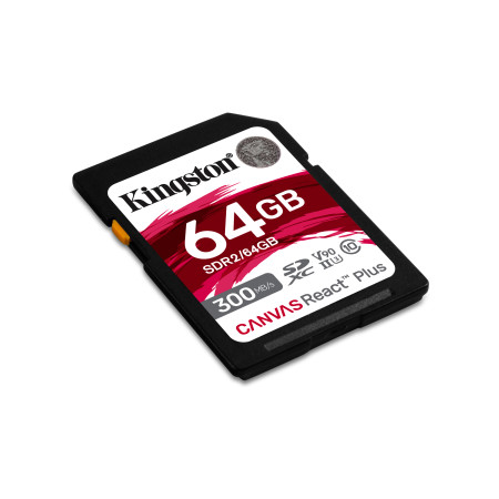 Kingston Technology Canvas React Plus 64 GB SD UHS-II Klasės 10