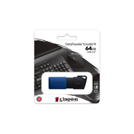 Kingston DataTraveler Exodia M 64GB USB atmintukas
