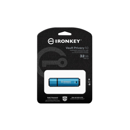 Kingston IronKey Vault Privacy 50 32GB USB 3.2 Gen 1 atmintukas