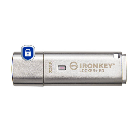 Kingston IronKey Locker+ 50 USB atmintukas 32 GB