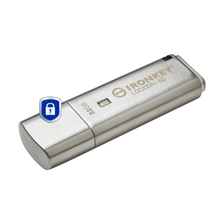 Kingston IronKey Locker+ 50 USB atmintukas 32 GB