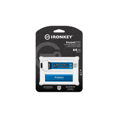 Kingston IronKey Keypad 200 USB atmintinė 64 GB