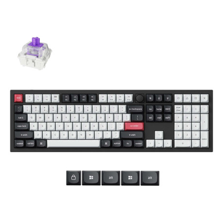 KEYBOARD WRL Q6 HE RGB/CARBON BLACK