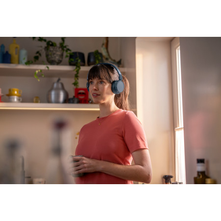 Philips TAH4209BL/00 Bevielės ausinės su mikrofonu, mėlyna