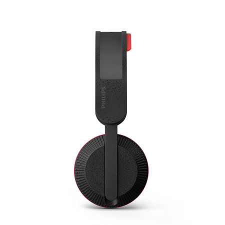 Philips TAA6219BK/00 Bevielės ausinės su mikrofonu, juoda/raudona