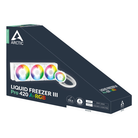 ARCTIC Liquid Freezer III Pro 420 A-RGB (Balta) Skystinis Aušintuvas
