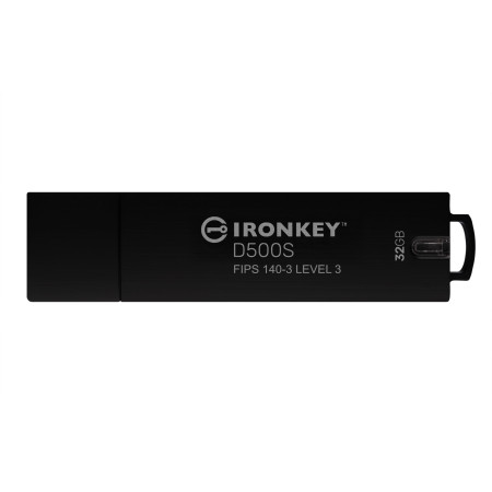 Kingston IronKey D500S 32GB USB atmintinė su FIPS 140-3 sertifikatu