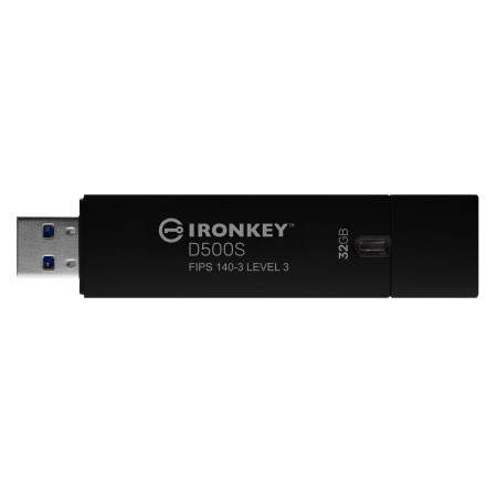 Kingston IronKey D500S 32GB USB atmintinė su FIPS 140-3 sertifikatu
