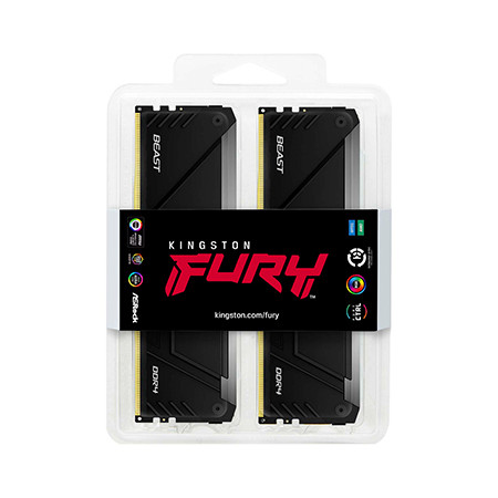 Kingston FURY Beast RGB 64GB DDR4 3600 MT/s atminties modulis